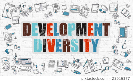 Development Diversity Concept with Doodle Design 25916377
