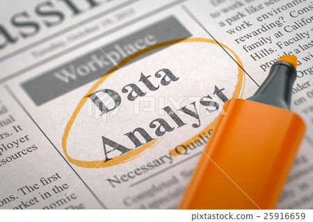 Data Analyst Hiring Now. 3D. Data Analyst Hiring Now. 3D. 25916659