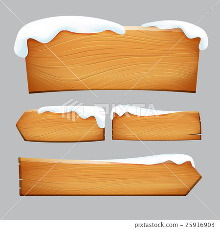 Realistic nature vintage wooden sign vector  25916903