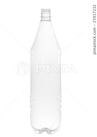 New, clean, empty plastic bottle on white 25917232