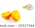 orange with a unfocused measuring tape 25917344