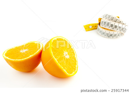 orange with a unfocused measuring tape orange with a unfocused measuring tape 25917344