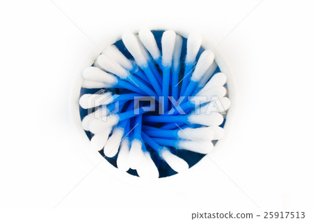 container filled with cotton buds container filled with cotton buds 25917513