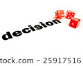 transparent dice on word decision 25917516