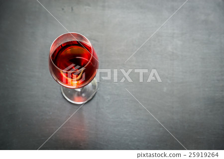 Glass of rose wine Glass of rose wine 25919264