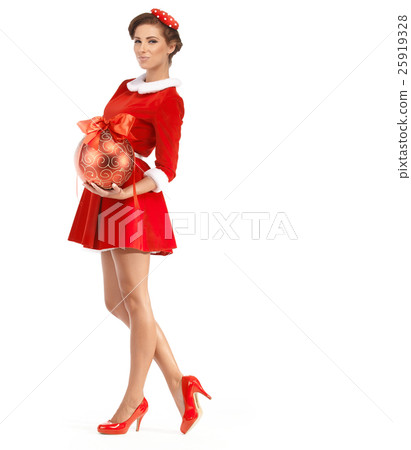 beautiful sexy girl wearing santa claus clothes beautiful sexy girl wearing santa claus clothes 25919328