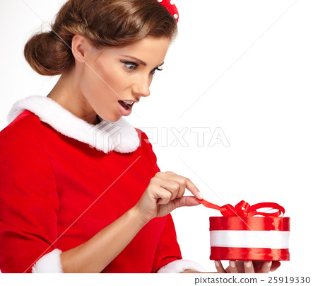 beautiful sexy girl wearing santa claus clothes beautiful sexy girl wearing santa claus clothes 25919330