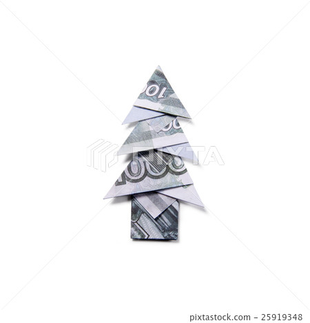 Money Origami Christmas tree Money Origami Christmas tree 25919348