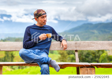 Asian young man smiling  25922045