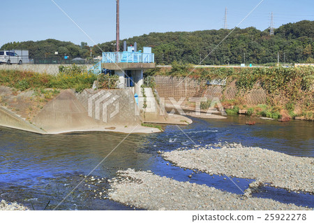 Drainage gates at Shimoda river basin at the confluence of Sakagawa and Izumi rivers Drainage gates at Shimoda river basin at the confluence of Sakagawa and Izumi rivers 25922278