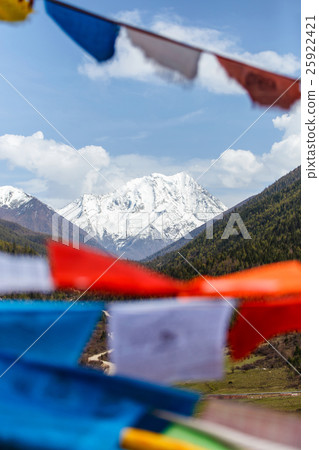 Snow mountain in China Southwestern Snow mountain in China Southwestern 25922421