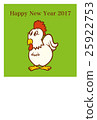 2017 New Year's card design material - illustration 25922753