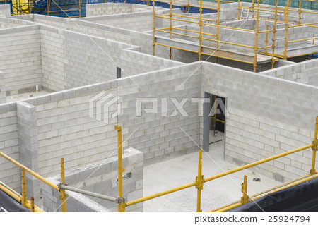 Close-up of apartment under construction 25924794