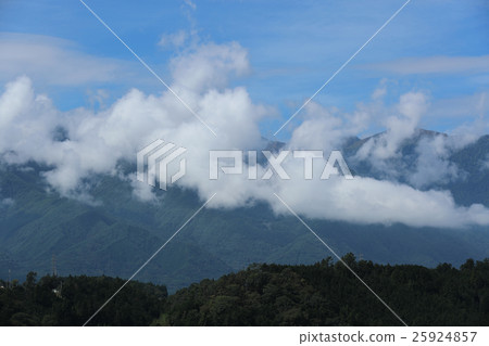 Cloud rising from the Central Alps 25924857