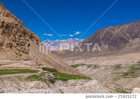 Himayalan range landscape view in Ladakh, India. Himayalan range landscape view in Ladakh, India. 25925272