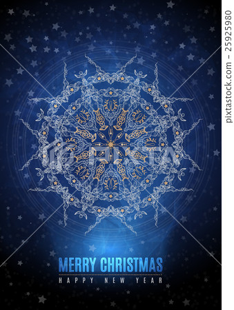 Merry christmas happy new year fancy gold winter Merry christmas happy new year fancy gold winter 25925980