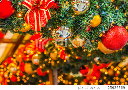 Christmas tree and decorations Christmas tree and decorations 25926569