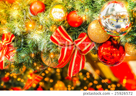 Christmas tree and decorations Christmas tree and decorations 25926572