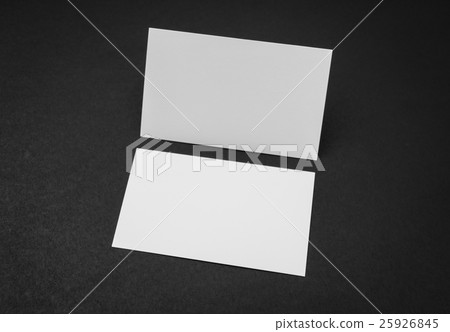 Business cards on black background . 25926845