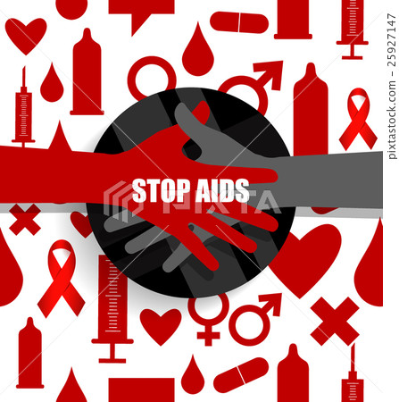 World AIDS Day. 1st December World Aids Day poster. Vector illustration. World AIDS Day. 1st December World Aids Day poster. Vector illustration. 25927147
