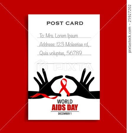 World AIDS Day. 1st December World Aids Day poster. Vector illustration. 25927202