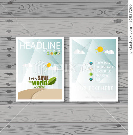 Vector Brochure Flyer design Layout template. Ecology background with elements for magazine, cover, poster design. Vector Brochure Flyer design Layout template. Ecology background with elements for magazine, cover, poster design. 25927260