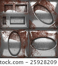 rusted metal texture background set 25928209