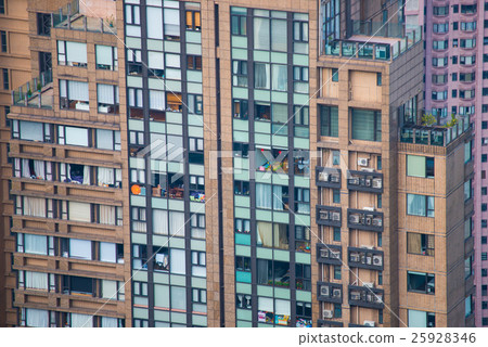 Skyscraper view from the Peak Tower, landmark Skyscraper view from the Peak Tower, landmark 25928346