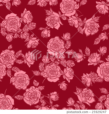 Abstract rose pattern - Stock Illustration [25929247] - PIXTA