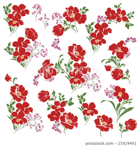Flower illustration material Flower illustration material 25929401