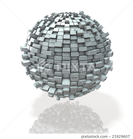 Abstract 3DCG illustration showing overcrowding 25929607