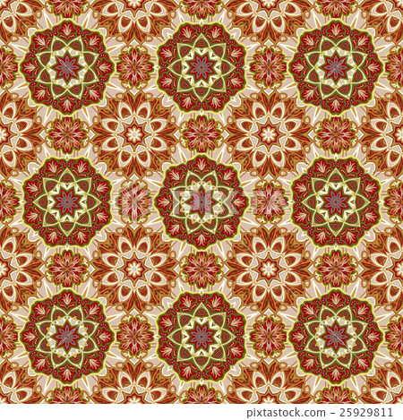Seamless vector colorful pattern. East ornament Seamless vector colorful pattern. East ornament 25929811