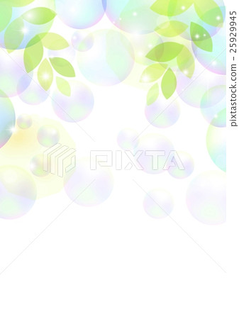 Soap bubble and fresh green 25929945