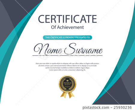 Vector certificate template. Vector certificate template. 25930236