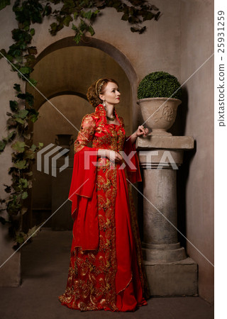 Girl at the image of Turkish sultan's wife 25931259