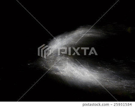 Cascade of small weir on stream, water run 25931584