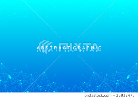 Graphic abstract background communication. Big 25932473