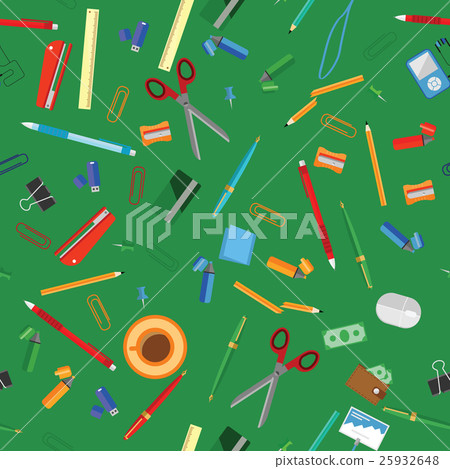 Seamless flat business vector pattern with 25932648