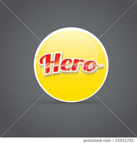 super hero label or sign. super hero label or sign. 25932785