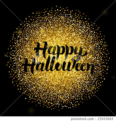 Halloween Lettering over Gold Halloween Lettering over Gold 25933003