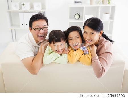 happy asian family in the living room happy asian family in the living room 25934200