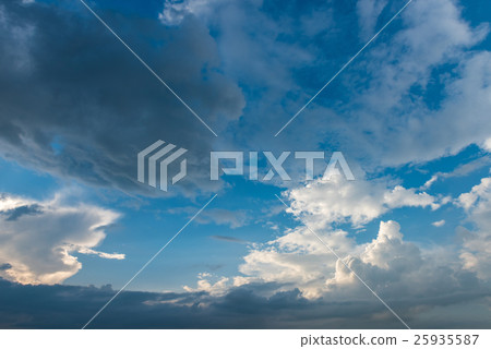 Dramatic sky with clouds Dramatic sky with clouds 25935587