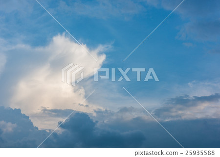 Dramatic sky with clouds 25935588