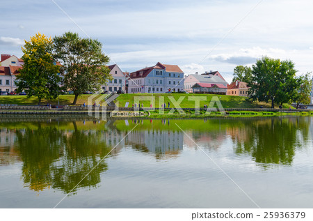 Trinity suburb on banks of Svisloch, Minsk 25936379