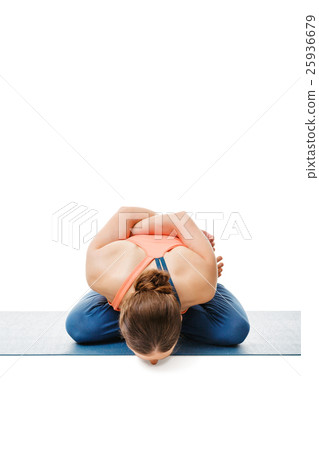 Woman doing asana Yoga mudrasana 25936679
