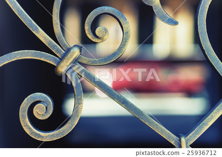 The element metal forged fence The element metal forged fence 25936712