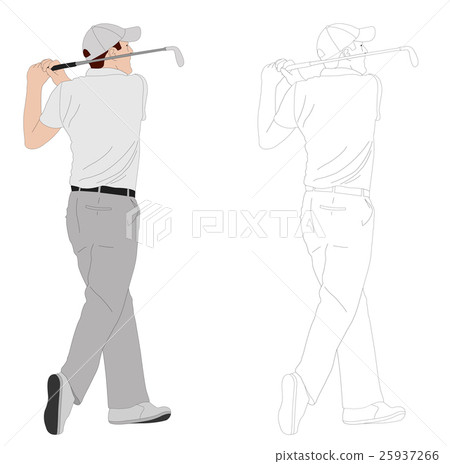 golfer illustration golfer illustration 25937266