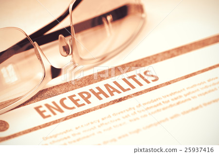 Diagnosis - Encephalitis. Medicine Concept. 3D 25937416