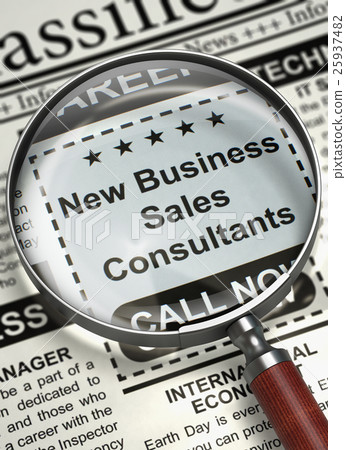 Job Opening New Business Sales Consultants. 3D. 25937482