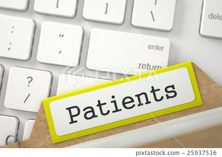 Folder Register with Patients. 3D. Folder Register with Patients. 3D. 25937516